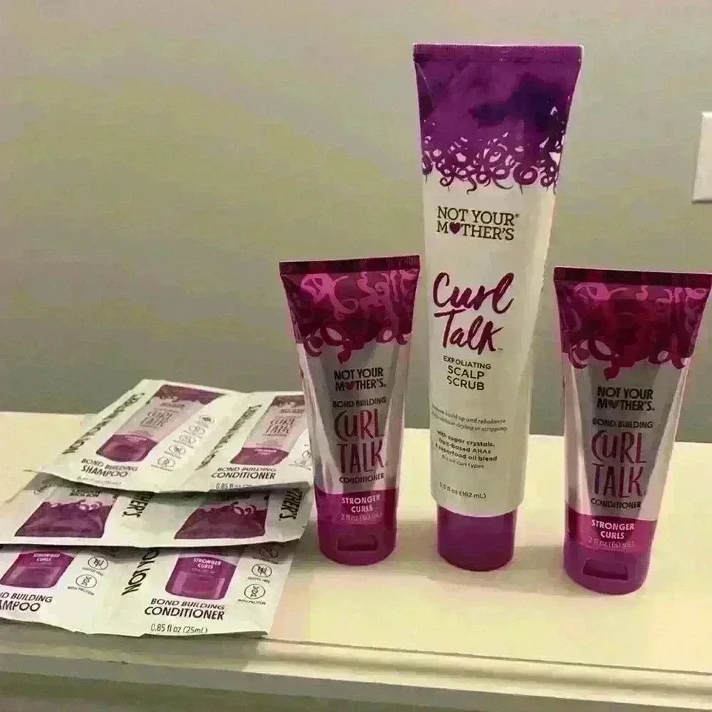 Curl Talk shampoo, conditioner, scalp bundle